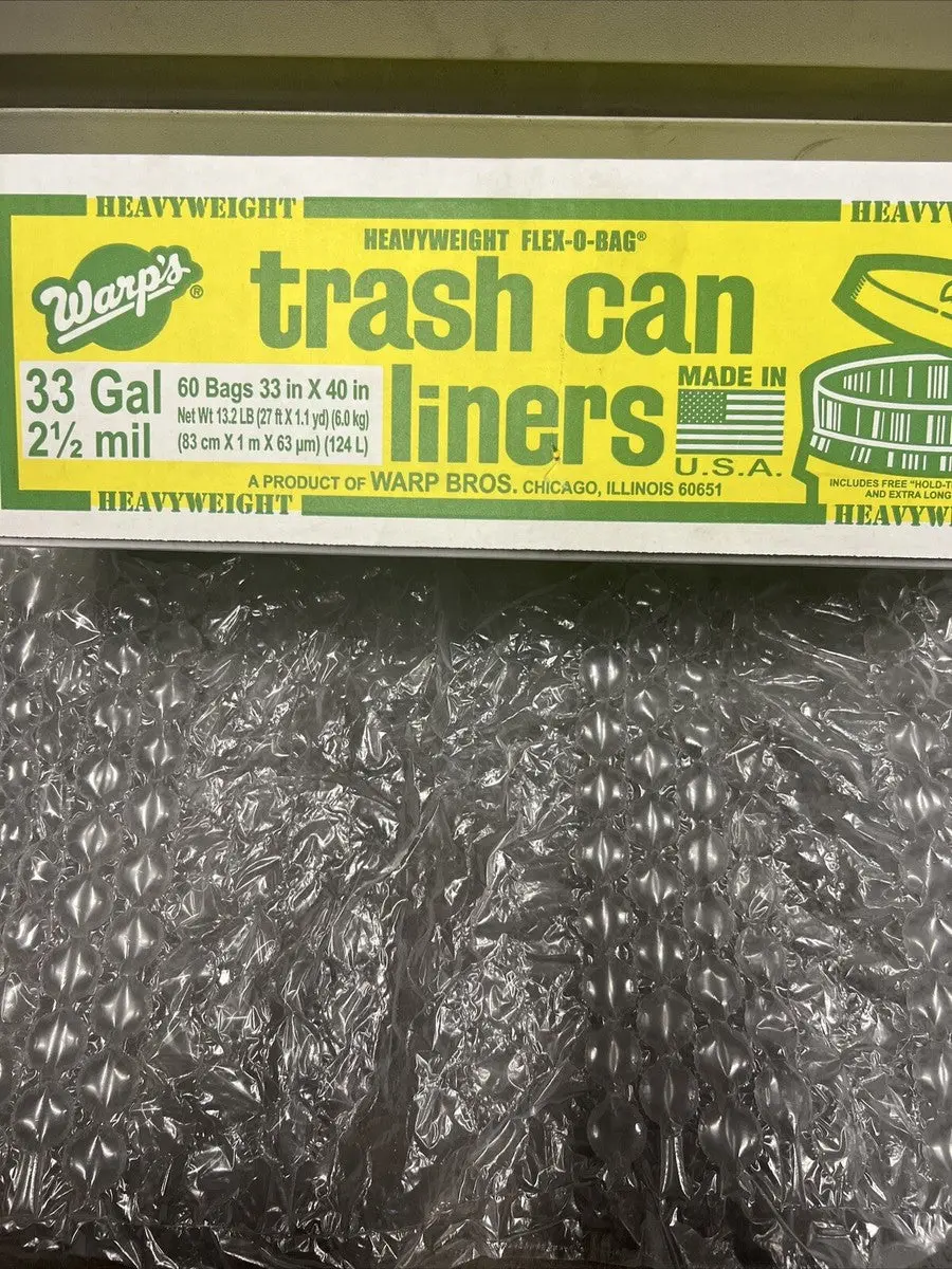 Trash Bag Pallet Pack, 2.5Mil 60 Bags Per Roll 1