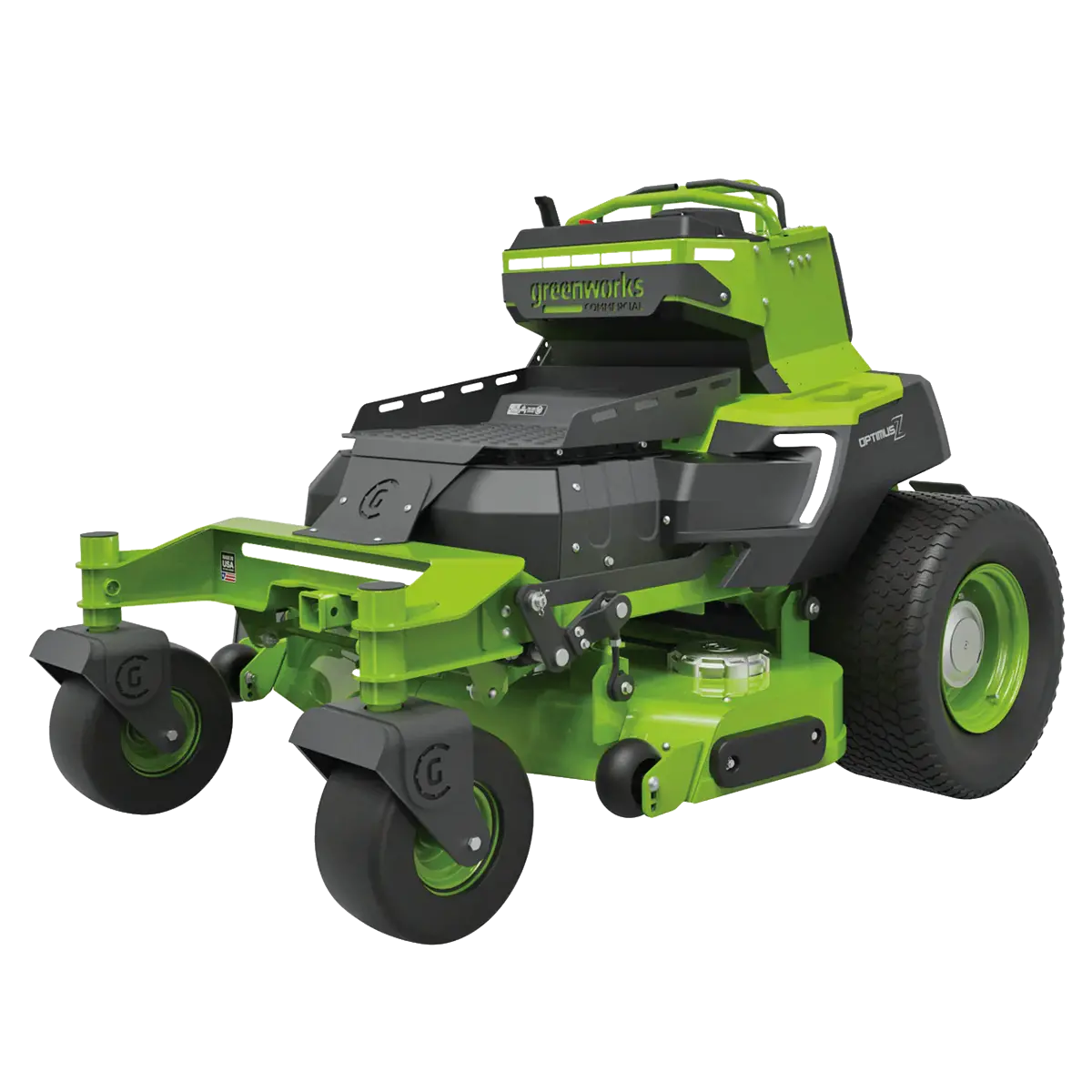 Greenworks Cz48s24x 82V Optimusz 48" Stand-On Zero Turn Mower (24Kwh) [7403407Au] - Provides Intelligent Power Transfer. 1
