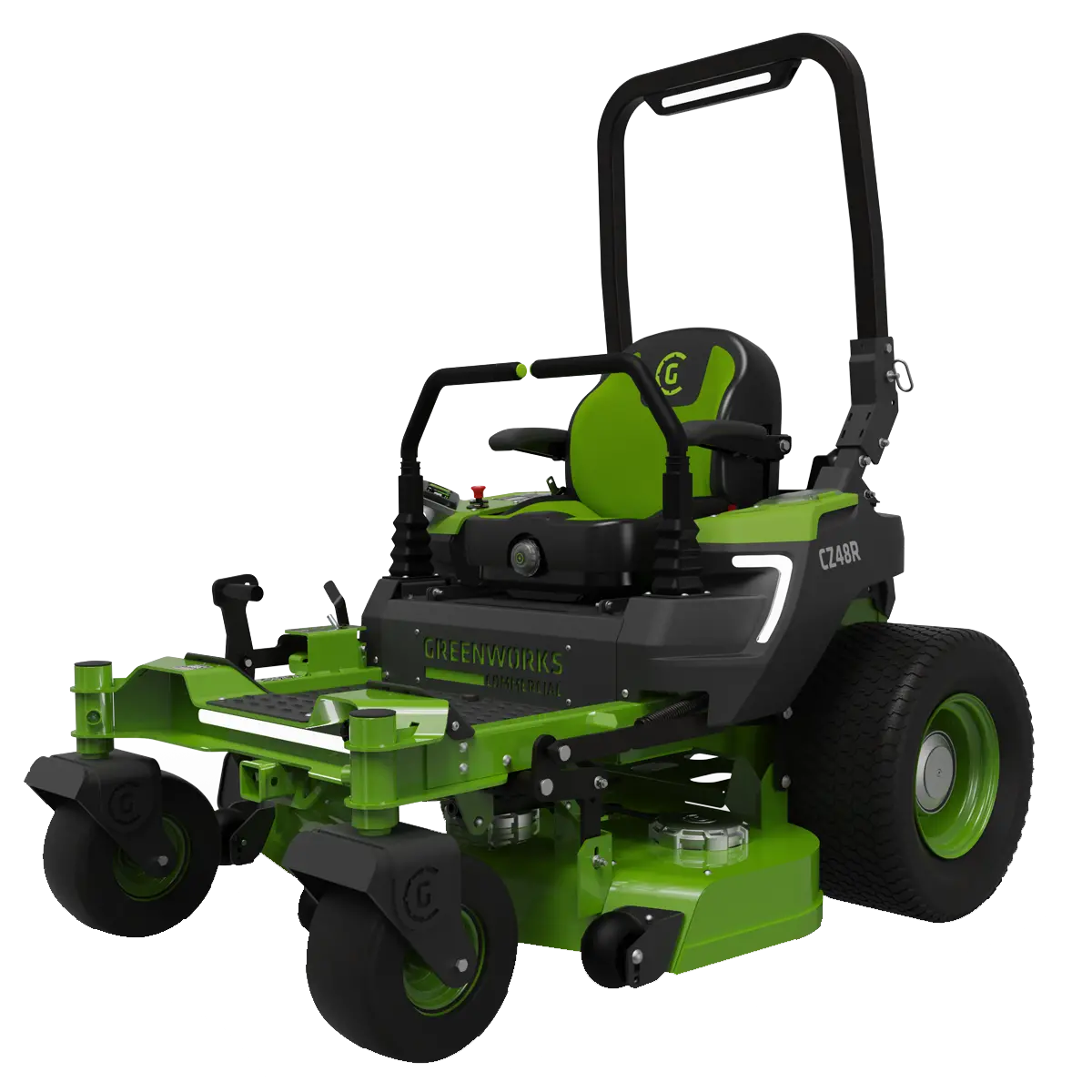 Greenworks Cz48r24x 82V Optimusz 48'' Ride-On Zero Turn Mower (24Kwh) [7403107Au] - Quiet Operation And High Intensity. 1