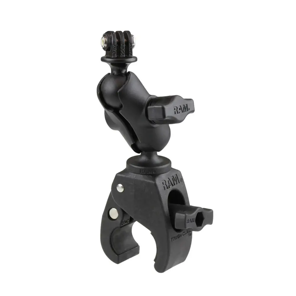 Ram® Tough-Claw™ Clamp Mount With Action Camera Adapter - Aluminum 1