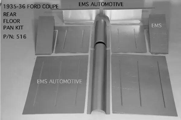 1935-36 Ford Coupe And Roadster Rear Floor Pan Kit 1