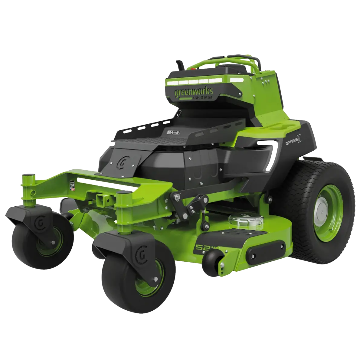 Greenworks Cz52s24x 82V Optimusz 52" Stand-On Zero Turn Mower (24Kwh) [7402007Au] - 4G+Gps Connectivity Provides Instant Visibility To Usage Statistics. 1