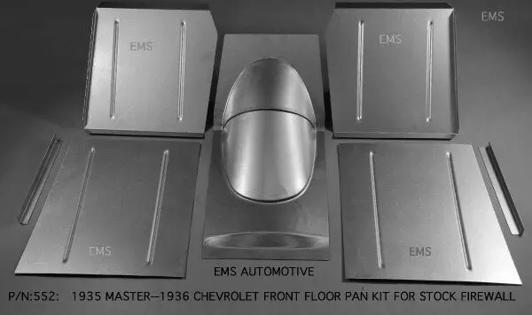 1935 Chevy Master And 1936 Chevy Car Front Floor Pan Kit For Stock Firewall 1