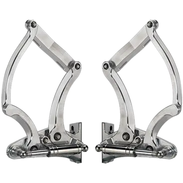 Billet Specialties 1955-56 Chevy Hood Hinge Kit, Gas Springs Included (Pair) 1