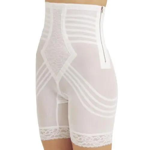 High-Waist Breathable Thigh Slimmer with Side Zipper – No-Slip Power Mesh Hourglass Shaper for Firm to Extra-Firm Support
