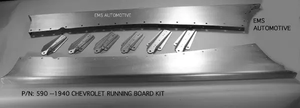 1940 Chevy Car Running Boards (Pair) 1