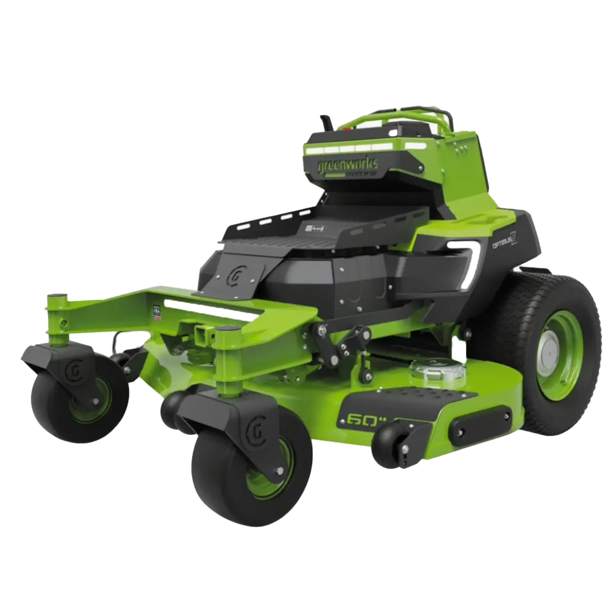 Greenworks Cz60s24x 82V Optimusz 60" Stand-On Zero Turn Mower (24Kwh) [7402107Au] - Skillfully Adjust To Various Grass Conditions. 1