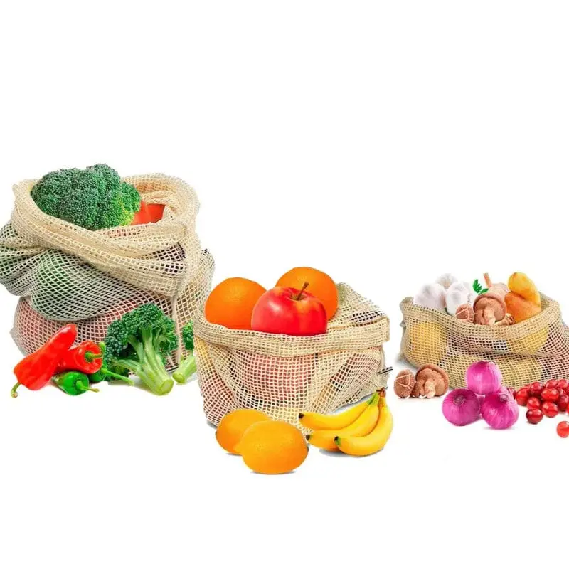 Reusable Cotton Mesh Produce Bags 1