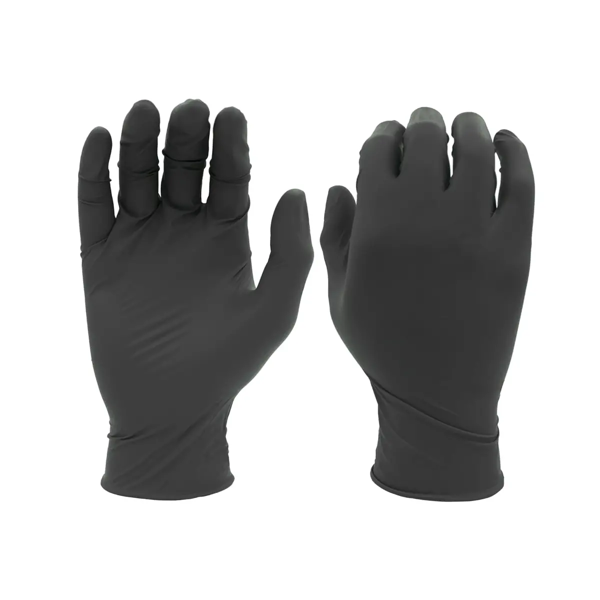 6112 - Large 4 Mil, Black Nitrile, Powder Free {100/Box} 1