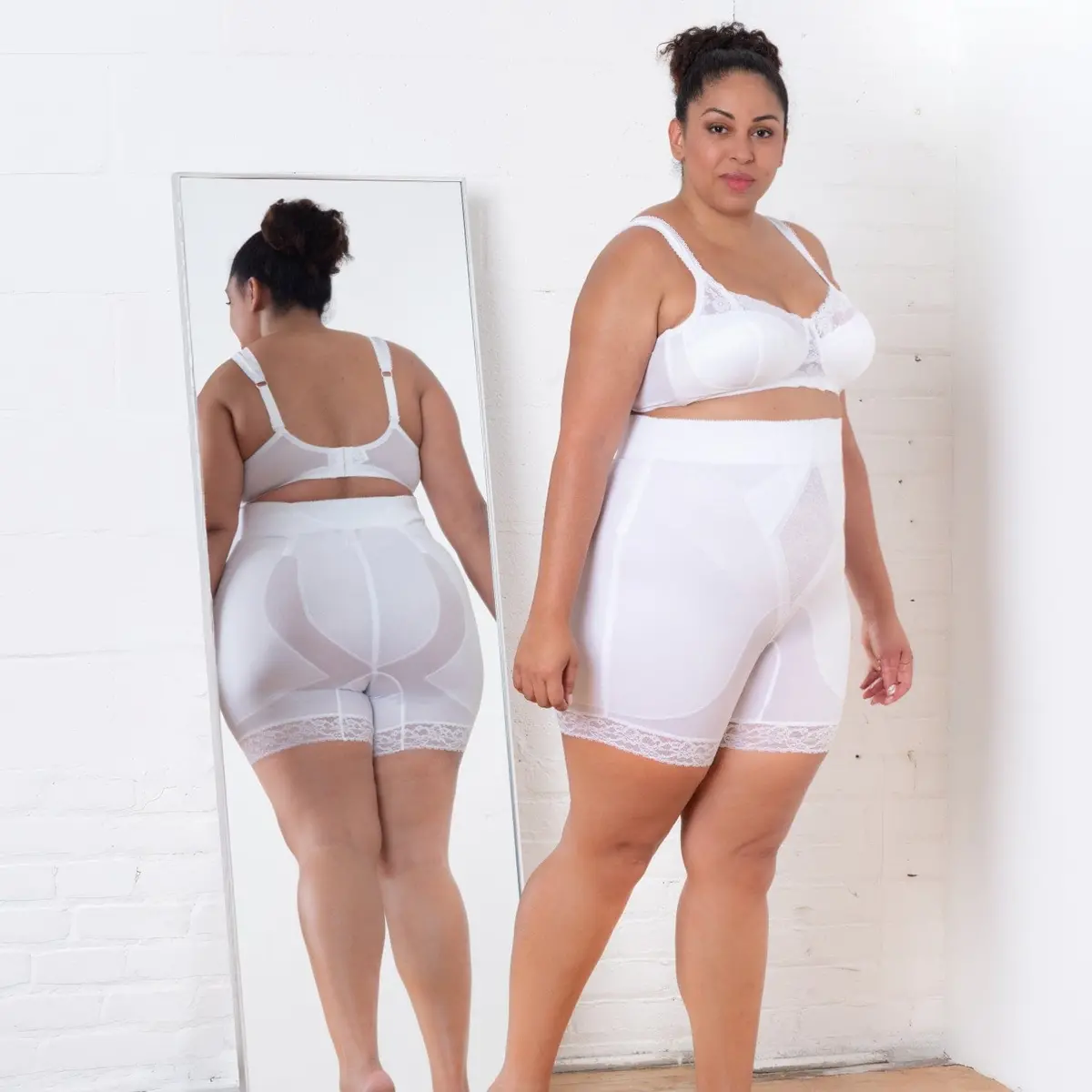 High Waist Medium Control Thigh Slimmer | No Top Roll | Style 6206 1