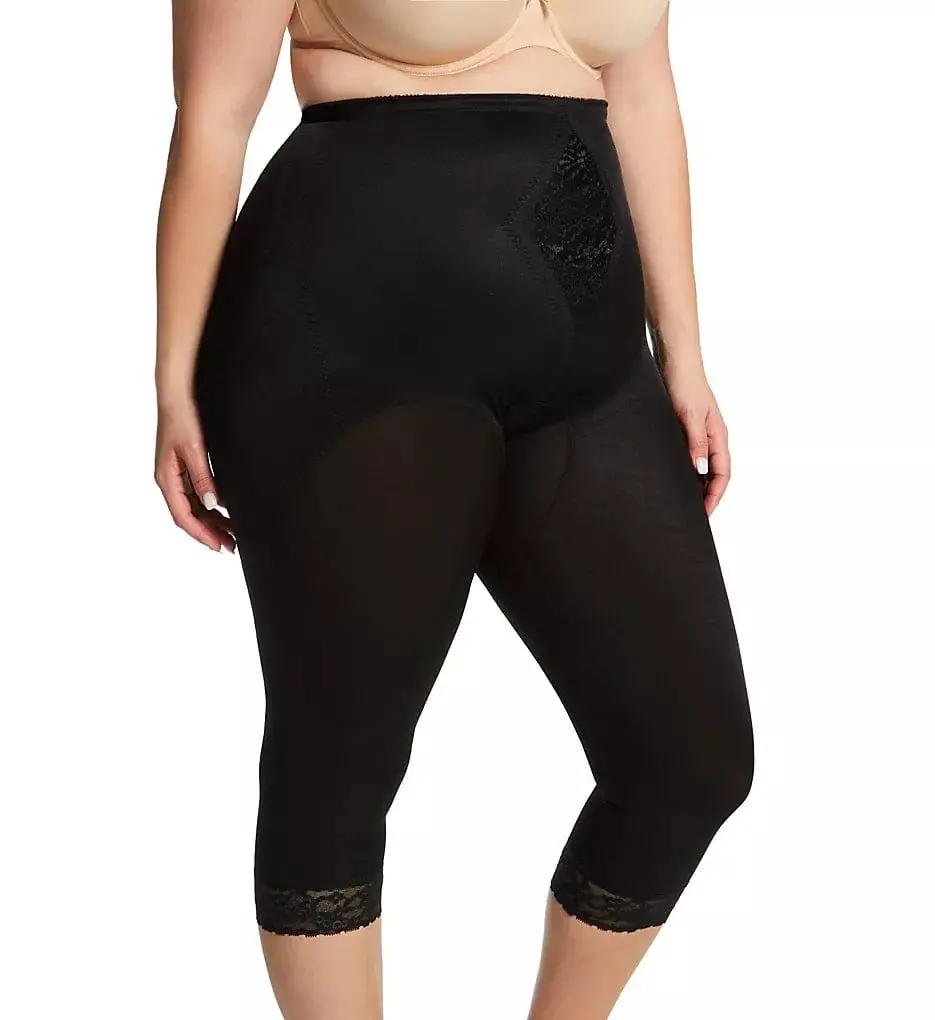 Waistline Capri Pant Liner With Tummy Control Panel | Memory Compression Fabric | Medium Support | Style 6265 1