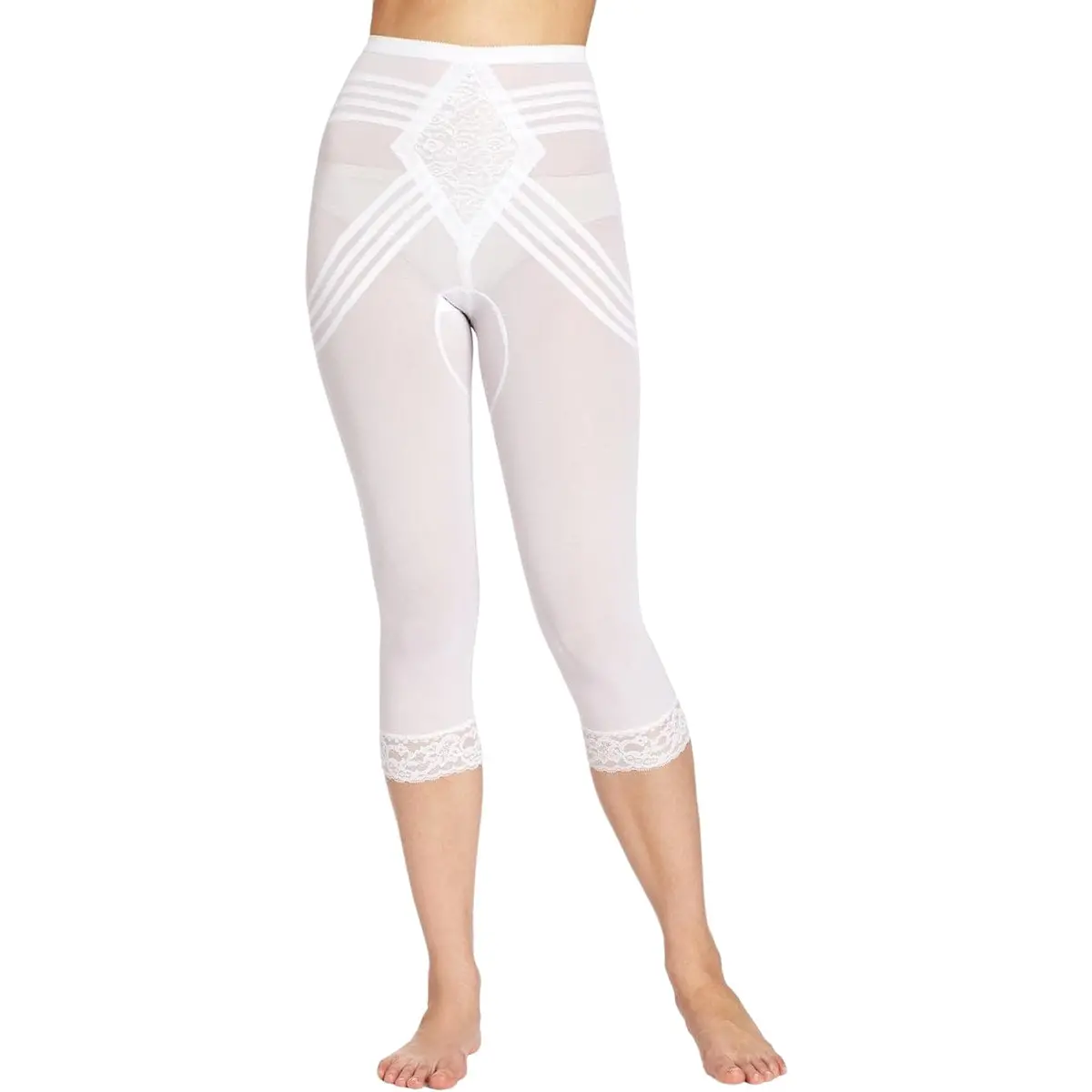 Breathable Waistline Capri Pant Liner | Power Mesh Fabric | Firm To Extra Firm Support | Style 6269 1