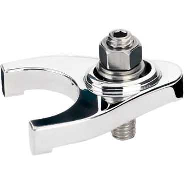 Billet Aluminum Distributor Clamp For Chevy Engines, Polished Or Black 1