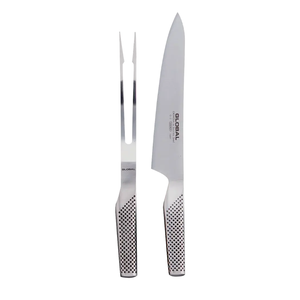 Global - 2Pc Carving Set - Cromova 18 Stainless Steel 1