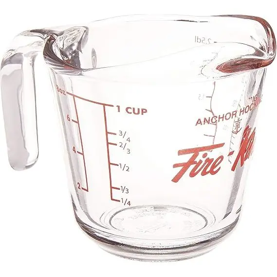 Anchor Hocking | Fire-King Glass Measuring Cup | 250Ml / 1 Cup 1