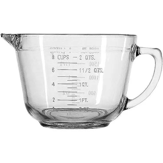 Anchor Hocking | Glass Batter Bowl | 2Qt / 8 Cups 1