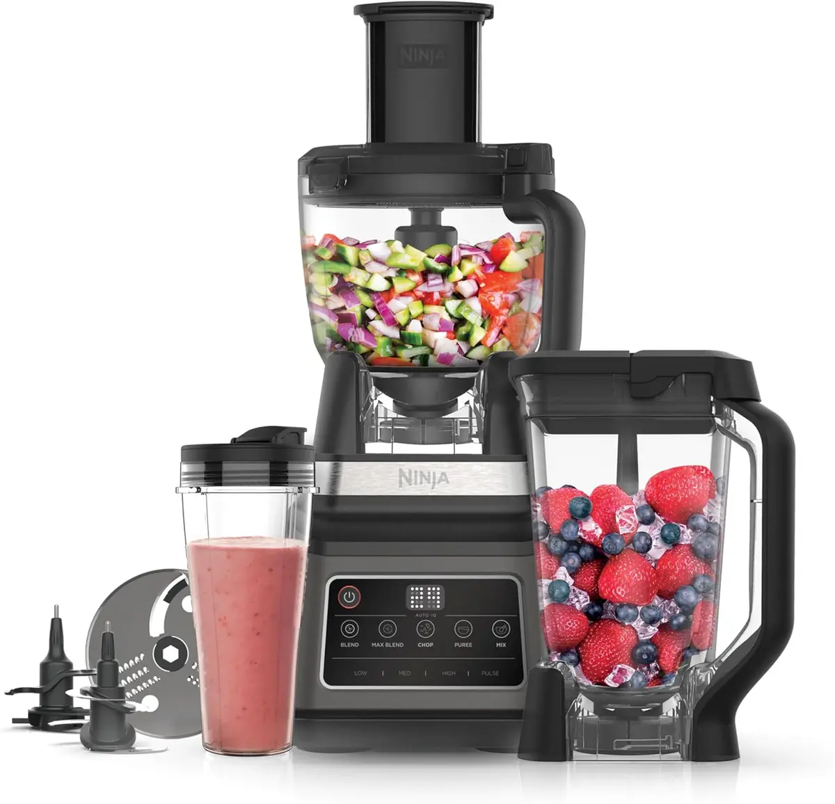 Ninja 3-In-1 Food Processor With Auto-Iq | Bn800uk 1