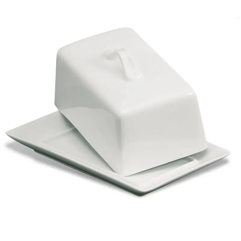 Bia Butter Dish Holds 1 Pound White With Cover 7201489Wh 1
