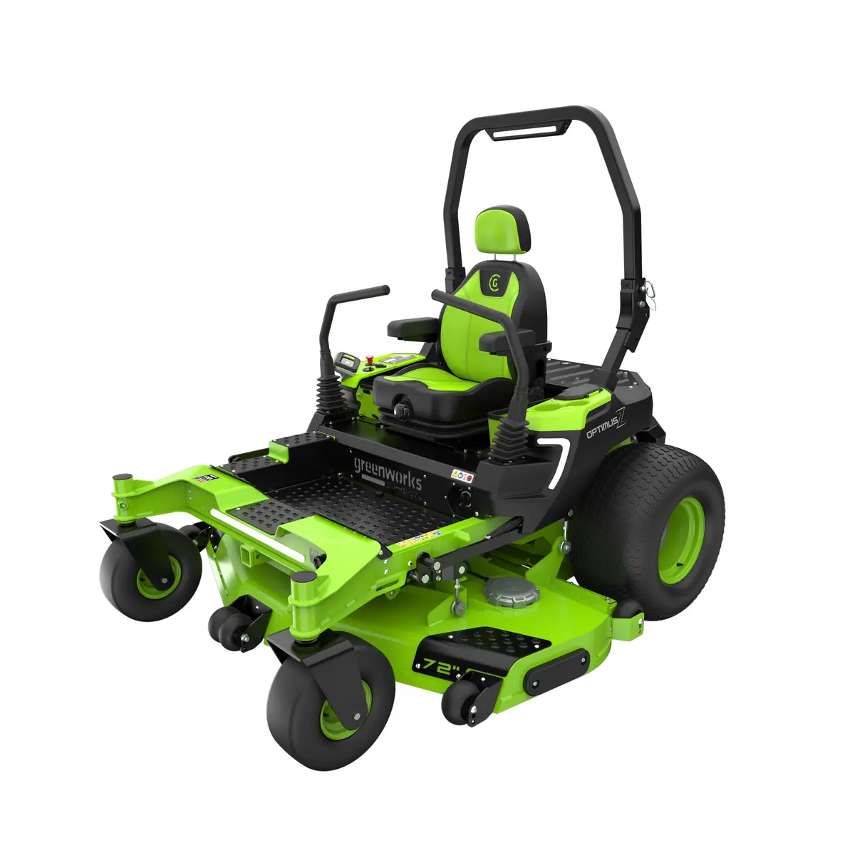 Greenworks Oz972r 82V Optimusz 72'' Ride-On Zero Turn Mower (36Kwh) [7405207Au] - Rear Discharge 1