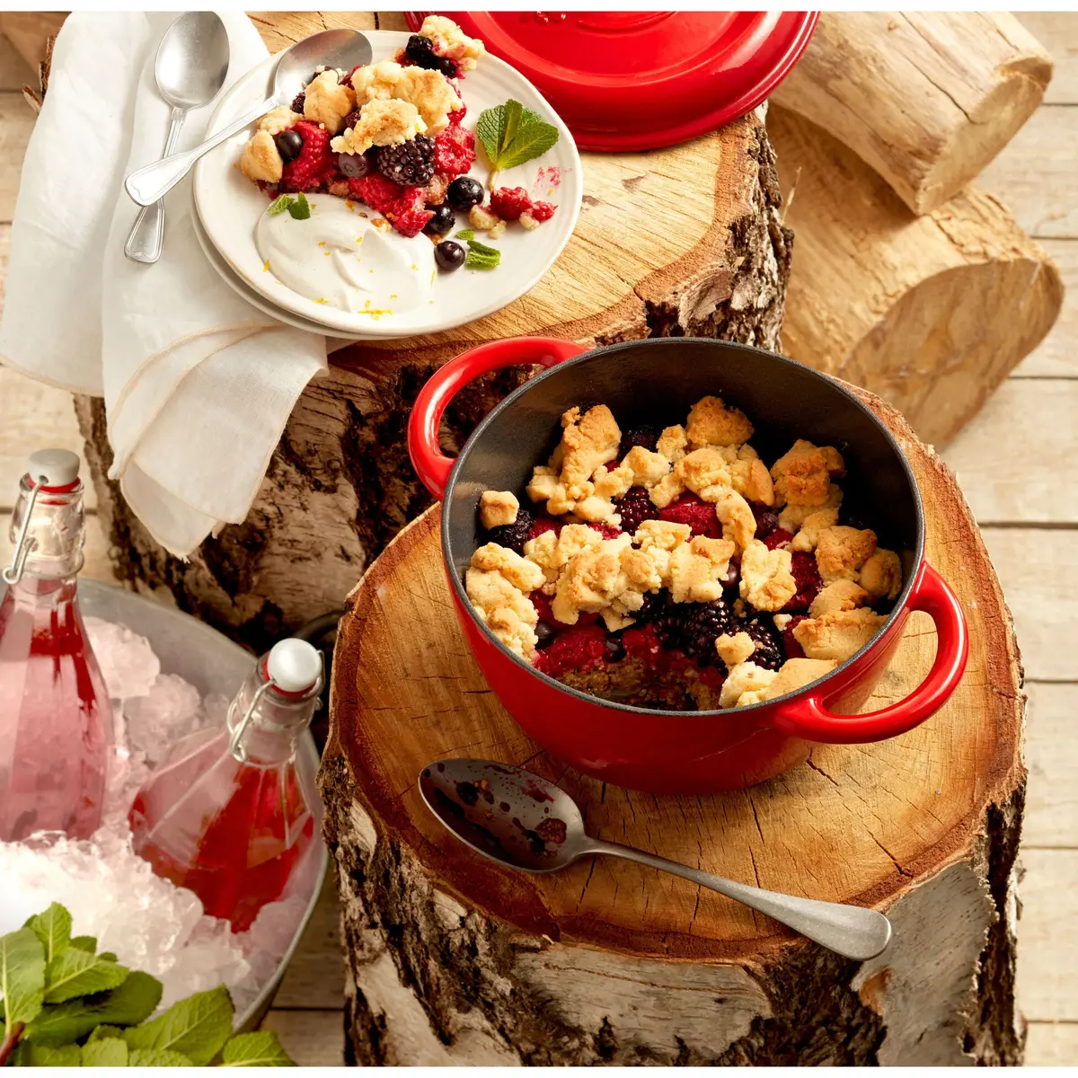 Henckels Round Casserole, Dutch Oven Or Cocotte  5.2L Red 1