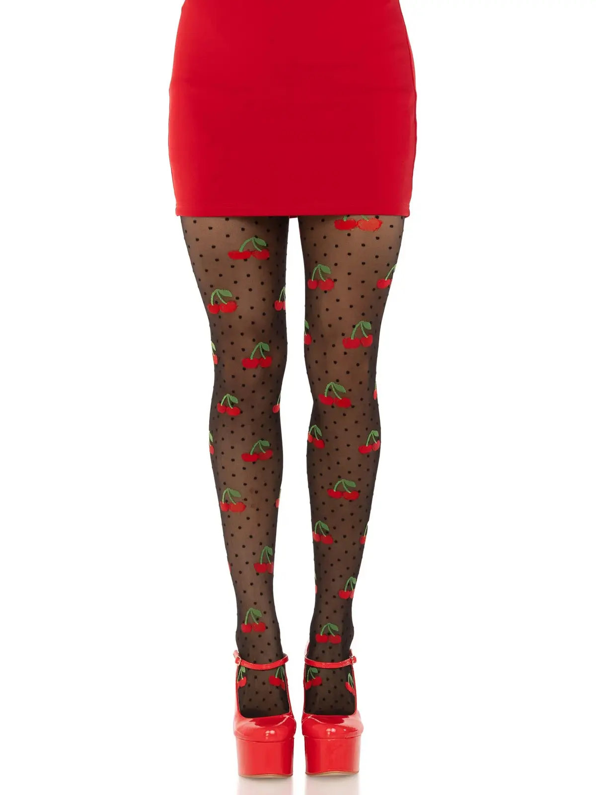 Cherry Pie Dotted Tights 1