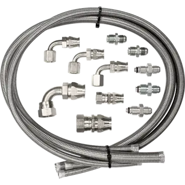 Billet Specialties Power Steering Hose Kit For Remote Reservoir 1