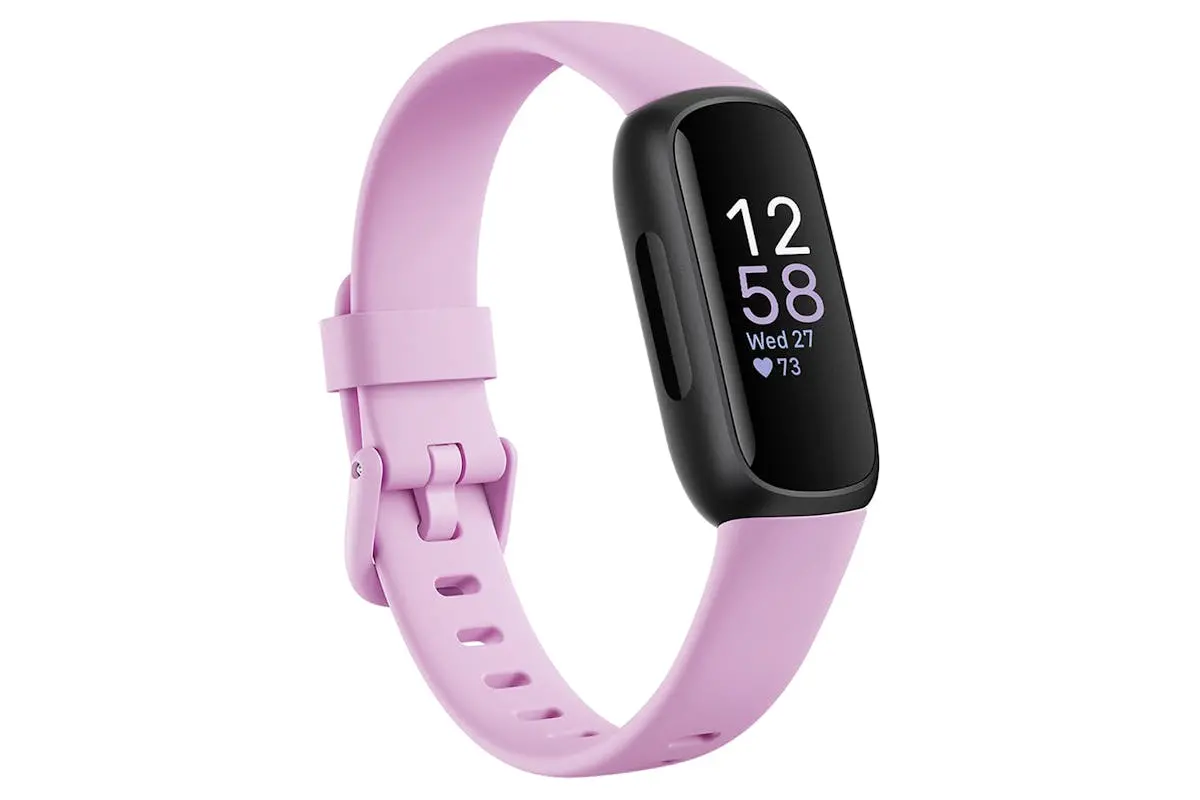 Fitbit Inspire 3 - Health & Fitness Tracker With 10-Day Battery & Amoled Display - Black/Lilac Bliss | 79-Fb424bklv 1