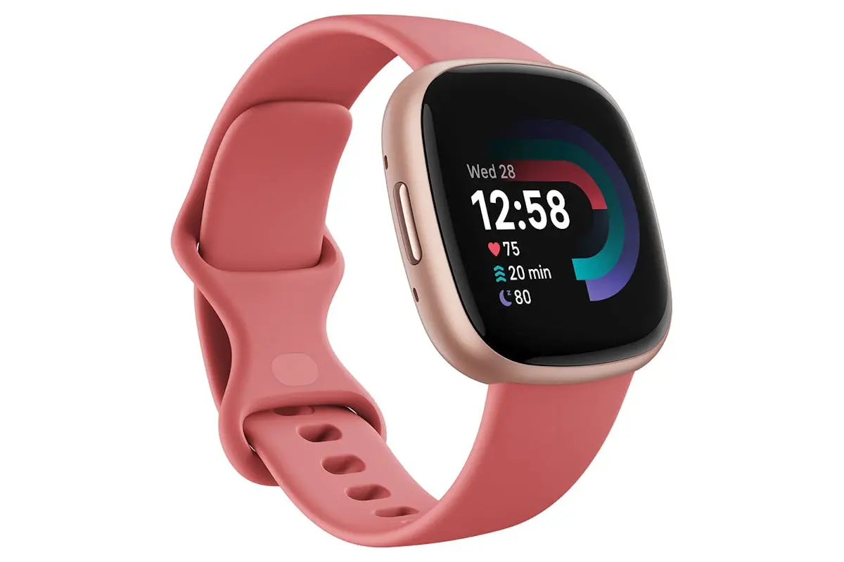 Fitbit Versa 4 - Fitness Smartwatch With Gps, Nfc Payments & 40+ Exercise Modes - Pink Sand/Copper Rose | 79-Fb523rgrw 1