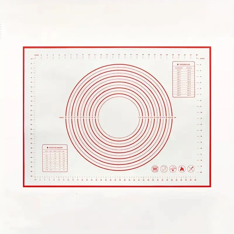 Silicone Pastry Mat  20" X 16" - Non-Slip 1