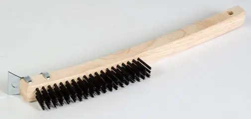 Use #340-305 Wire Scratch Brush, 3X19, 14" Oal W/Scraper 1