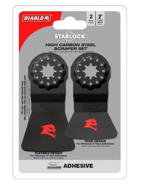 Starlock High Carbon Steel Oscillating Scraper Set For Adhesive 1