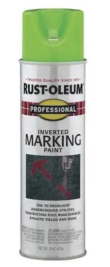 Fluorescent Green Inverted Marking Paint 15 Oz. 1