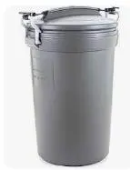 Rubbermiad Animal Stopper 32 Gal Refuse Can W/ Lid And Straps 1