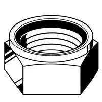 M12-1.75 Din 985 Nylon Insert Thin Locknuts 1