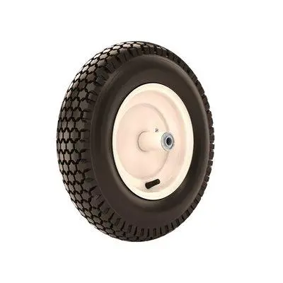 16" 4Ply Barrow Rim/Tire Pneumatic Knobby 1