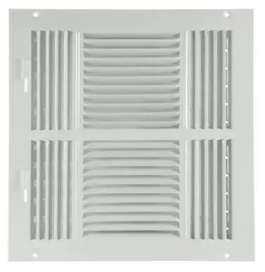 12"X12" 4-Way Steel White Sidewall/Ceiling Reg 1