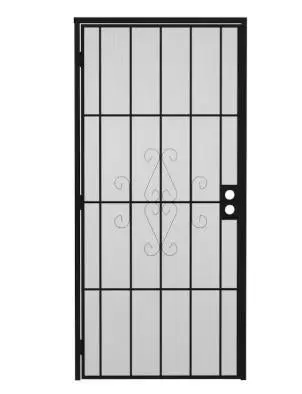 36"X81" Blk Steel Surface Mount Security Door 1