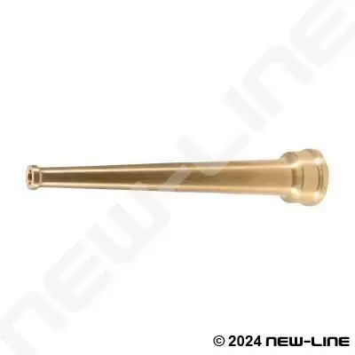 3/4" <Ght> Solid Tip Brass Nozzle - 6" Long 1