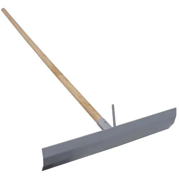 Concrete Placer W/Hook, 19" X 4" Steel Head, 54" Wood Handle 1