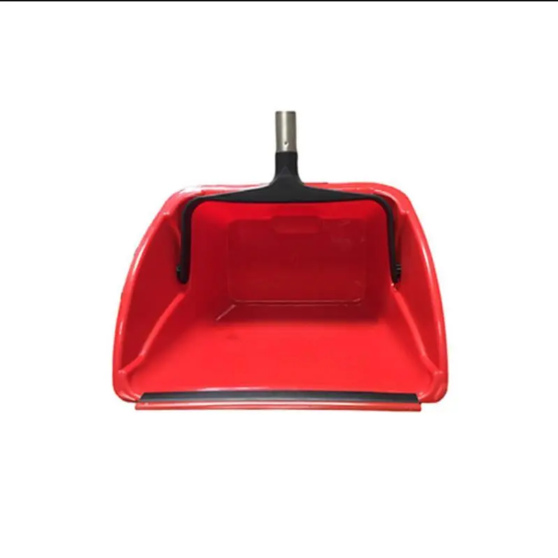Jumbo Dust Pan W/30" Steel Handle Red 1