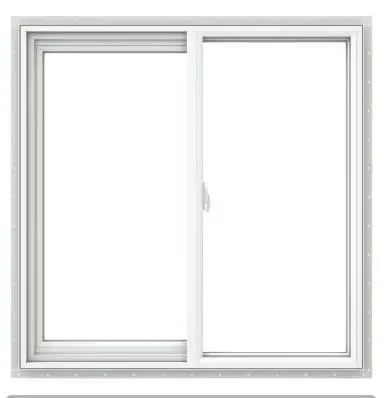 Jeld-Wen V-2500 35.5"X35.5" Wht Ext Left Hand Vinyl Repl Window 1