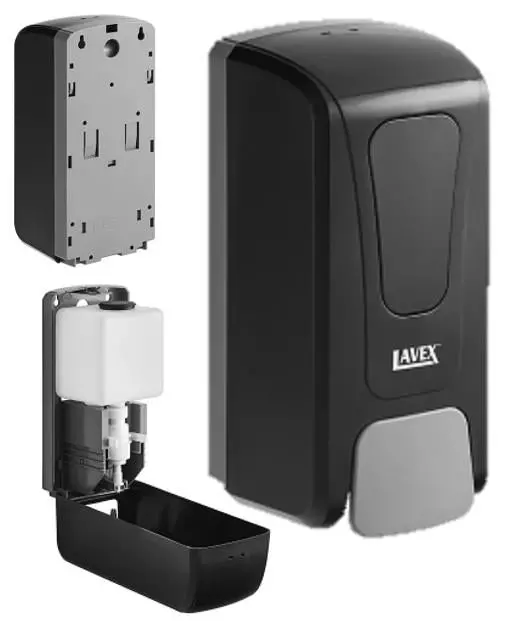 Manual Liquid Dispenser 34 Fl. Oz. Lavex, Black 1