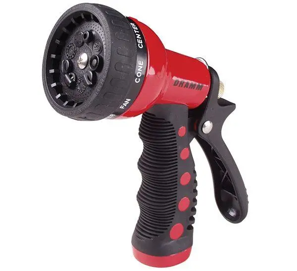 Revolver, 9 Pattern Adjustable Spray Nozzle (Red) 1