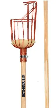 Fruit Picker, Heavy Vinyl Coated, 8' 2 Piece Handle 1
