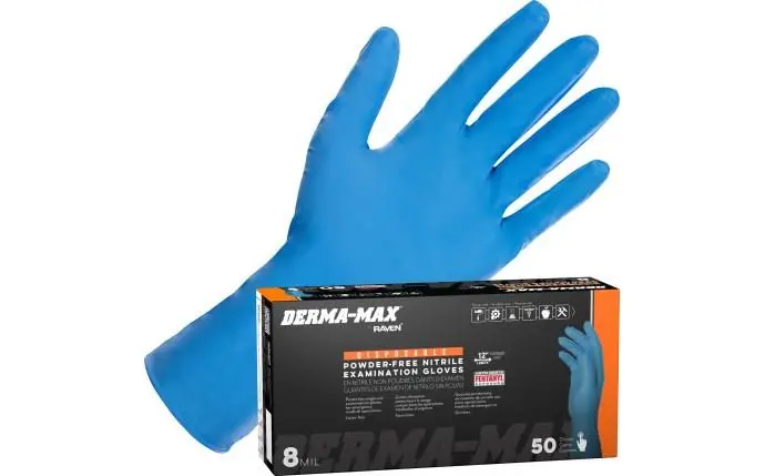 Xxl Derma-Max 8Mil Nitrile Gloves [50/Bx] 1