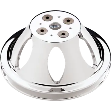 Billet Aluminum Big Block Chevy Short Water Pump V-Groove Pulley 6-7/16" Diameter 1