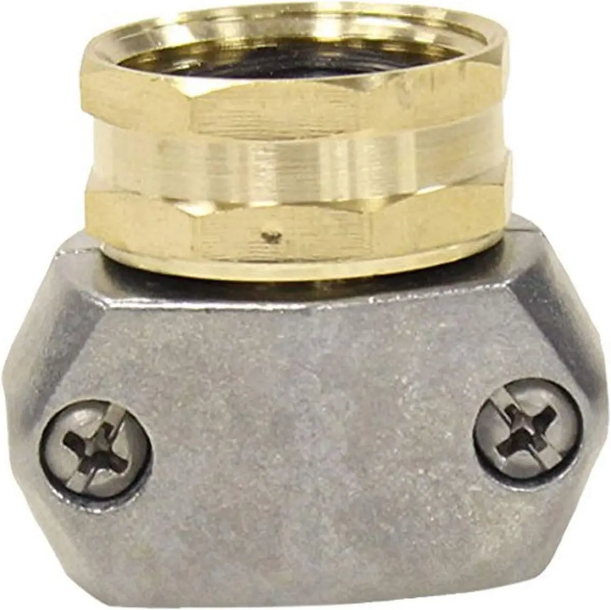 Female Hose Mender, Zinc/Brass 5/8 & 3/4 [01Fz] 1