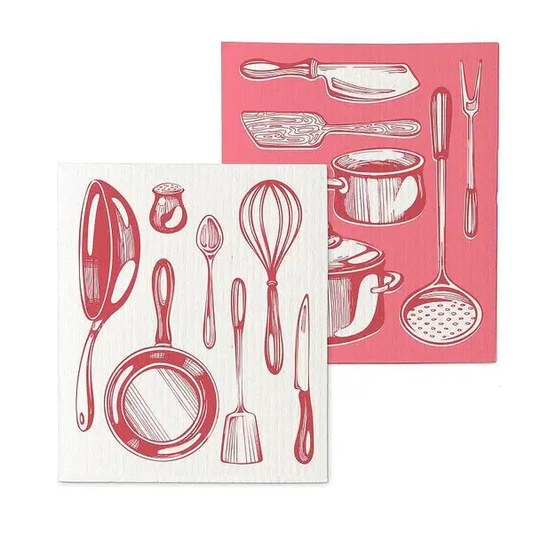 Kitchen Tools Swedish Dishclot - Set Of 2 - 6.5X8" 1