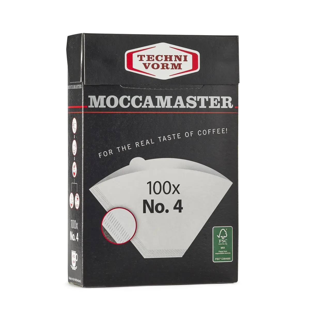 Technivorm Moccamaster #4 Coffee Filters Oxygen Whitened Paper 1