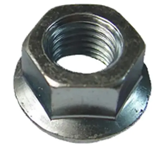 1/2"-13 Regular Hex Flange Nuts Serrated Cr Hard Zinc 100Bx 1